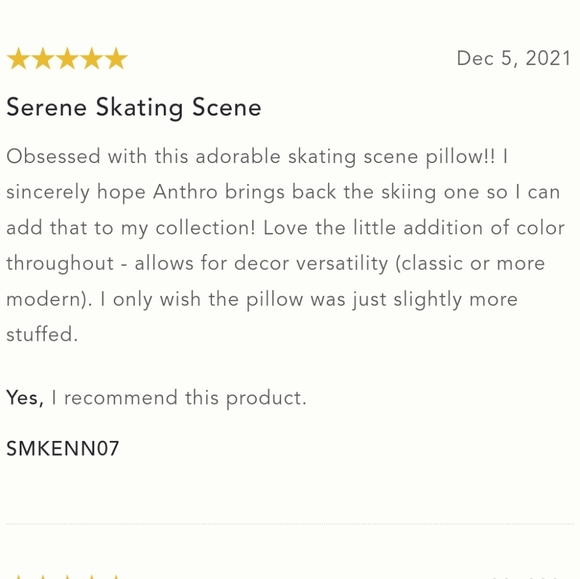 Anthropologie Snow Day Pillow - Picture 8 of 13